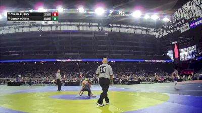 D3-106 lbs 7th Place Match - Dylan Russo, Kent City vs Derek Potvin, Negaunee
