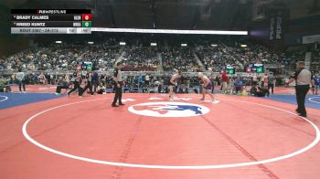 3A-215 lbs 3rd Place Match - Kreed Kuntz, Wheatland vs Brady Calmes, Glenrock