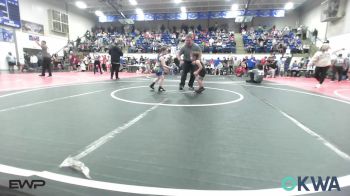 55 lbs Rr Rnd 3 - Aria Reeves, Wyandotte Youth Wrestling vs Gregory Barker III, Berryhill Wrestling Club