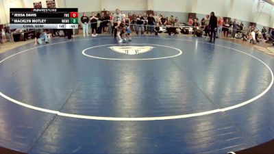 46-49 lbs Cons. Semi - Jessa Davis, Forest Wrestling Club vs Macklyn Motley, Warmup Gang Wrestling Club