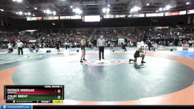 152 lbs Cons. Round 3 - Colby Brent, Borah vs Patrick Winegar, Wasatch