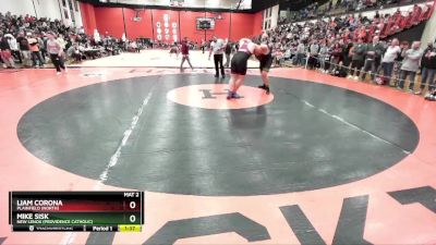 285 lbs Champ. Round 2 - Mike Sisk, New Lenox (PROVIDENCE CATHOLIC) vs Liam Corona, Plainfield (NORTH)