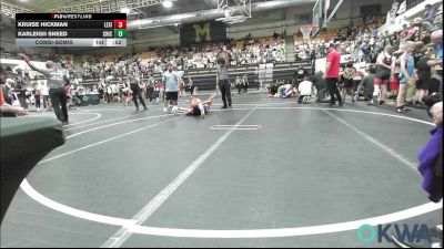 70 lbs Consolation - Kruise Hickman, Lexington Wrestling Club vs Karleigh Sneed, Chickasha Youth Wrestling