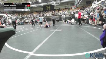 70 lbs Consolation - Kruise Hickman, Lexington Wrestling Club vs Karleigh Sneed, Chickasha Youth Wrestling