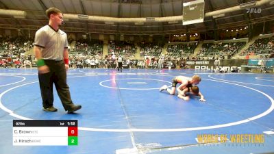 92 lbs Round Of 32 - Corbin Brown, Shawnee Takedown Club vs John Hirsch, Big Game Wrestling Club