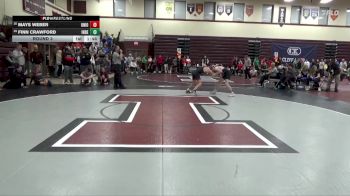 132 lbs Round 3 - Mays Weber, Union, LaPorte City vs Finn Crawford, Independence
