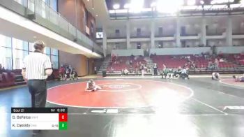 141 lbs Prelims - Domenic DeFalco, UNATT-Campbell vs Kaden Cassidy, George Mason