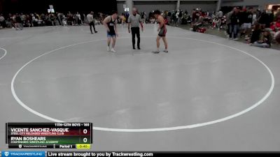 165 lbs Cons. Round 1 - Ryan Boshears, Contenders Wrestling Academy vs Vicente Sanchez-Vasquez, Steel City Reloaded Wrestling Club