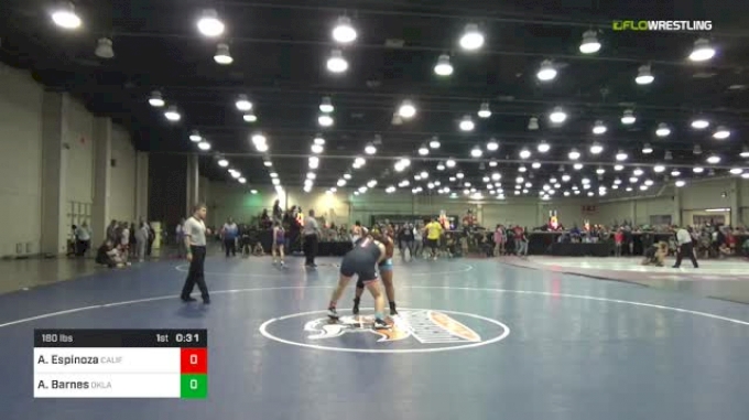 180 lbs Consi Of 8 #2 - Amanda Espinoza, California Folkstyle National ...