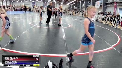 60 lbs Rd# 6- 3:15pm Friday - Dixie Beasley, Lady Reapers vs Amelia Thiel, Maryland Gold