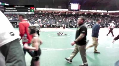 75 lbs Champ. Round 1 - Roman Wray, PBG1 vs Colin Gilley, Unattached