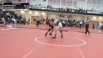 215 lbs Semifinals (8 Team) - Matthew Grillo, Delaware Military Academy vs Alex Peacock, Indian River