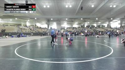 125 lbs Cons. Semi - Juliette Flores Rubio, Blackman Wrestling Club vs Emery Gibson, Seymour Youth Wrestling Club