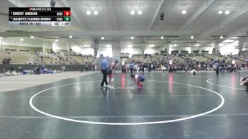125 lbs Cons. Semi - Juliette Flores Rubio, Blackman Wrestling Club vs Emery Gibson, Seymour Youth Wrestling Club
