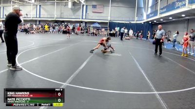 84 lbs Round 1 (6 Team) - King Hawkins, Mat Assassins Black vs Nate Picciotti, Vipers Wrestling