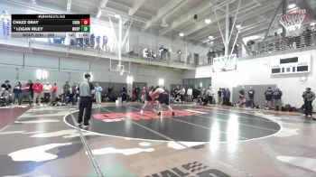 285 lbs Champ. Round 2 - Logan Riley, West Valley (Spokane) vs Chazz Gray, Cheney