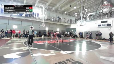 285 lbs Champ. Round 2 - Logan Riley, West Valley (Spokane) vs Chazz Gray, Cheney
