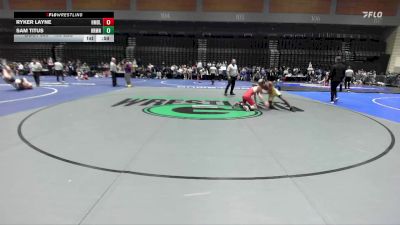 106 lbs Consi Of 64 #2 - Ryker Layne, Homedale vs Sam Titus, Herriman