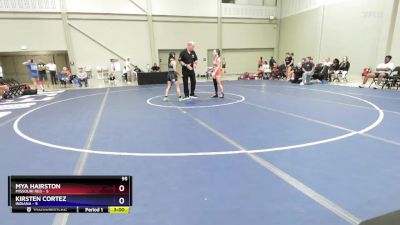 95 lbs Round 1 (8 Team) - Mya Hairston, Missouri Red vs Kirsten Cortez, Indiana