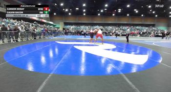 285 lbs Round Of 32 - Cannon Begay, Mountain View AZ vs Calvin Bacon, Fernley