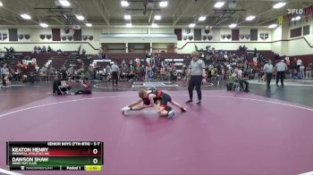 S-7 lbs 1st Place Match - Keaton Henry, Immortal Athletics WC vs Dawson Shaw, Indee Mat Club