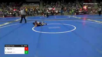 60 lbs Quarterfinal - Antonio Aguilar, Red Wave Wrestling vs Karter Locust, Cowboy WC