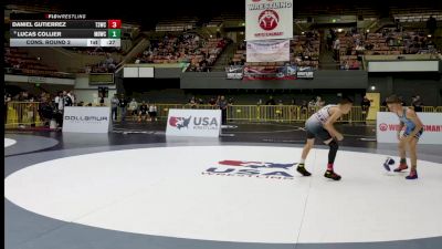 Schoolboys - 75 lbs Cons. Round 2 - Daniel Gutierrez, Team Selma Wrestling Club vs Lucas Collier, Mad Dawg Wrestling Club