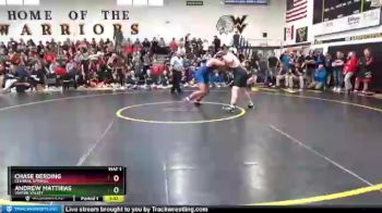 220 lbs Cons. Semi - Chase Berding, Central Springs vs Andrew Matthias, Wapsie Valley