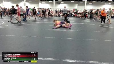 190 lbs Round 5 (6 Team) - Andrew Zeidman, U2 Upstate Uprising vs Derek Stone, Suzie WC