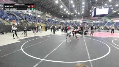109 lbs Quarterfinal - Adam Sias, Mile High WC vs Truin Meneely, Black Fox Wrestling Academy