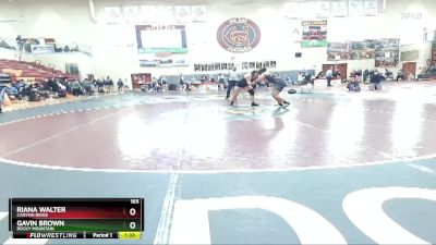 165 lbs Semifinal - Riana Walter, Canyon Ridge vs Gavin Brown, Rocky Mountain