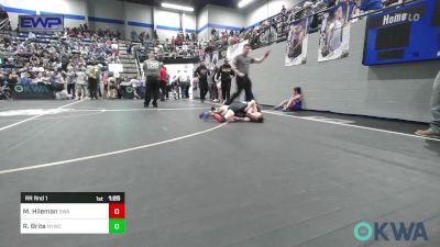 58 lbs Rr Rnd 1 - Mason Hileman, Shelton Wrestling Academy vs Rodie Brite, Newcastle Youth Wrestling