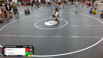 90 lbs Round 3 (3 Team) - Bryant Rogers, Palmetto State Wrestling Academy vs Zac Schrader, Eastside