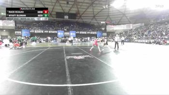 Boys 2A 157 lbs Champ. Round 2 - Race Scalici, W. F. West vs Wyatt Sloman, North Kitsap