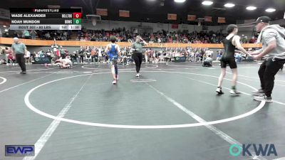 80 lbs Rr Rnd 1 - Wade Alexander, Bridge Creek Youth Wrestling vs Noah Mundon, Blue Devil Wrestling Club