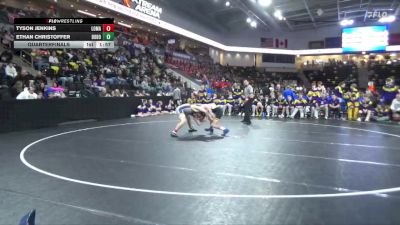 175 lbs Quarterfinal - Ethan Christoffer, Don Bosco vs Tyson Jenkins, Logan-Magnolia