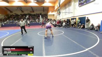 190 lbs Semifinal - Dre Bair, Northwest Christian HS vs Carson Hone, Wickenburg