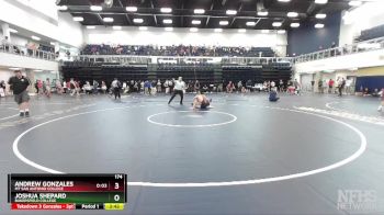 174 lbs Cons. Round 2 - Joshua Shepard, Bakersfield College vs Andrew Gonzales, Mt San Antonio College