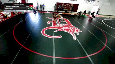 144 lbs Round 1 - Mateo Martinez, Live Oak Wrestling Club vs Noah Yoo, Riverside Rascals