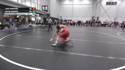 165 lbs Quarterfinals (8 Team) - Luke Tompkins, Iron Horse White vs Willie Dawson, CTWHALE