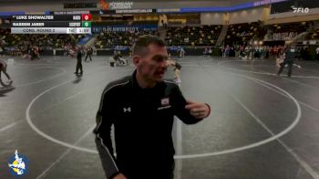 144 lbs Cons. Round 2 - Luke Showalter, Hampton-Dumont-CAL vs Naseem Jaber, Lockport (Twp.)