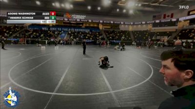 126 lbs Quarterfinal - Adonis Washington, Joliet (Catholic Academy) vs Hendrix Schwab, Don Bosco