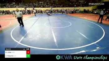 195 lbs Quarterfinal - Kaleb Jobe, Warrior Wrestling Club vs Zayden Roberts, Elgin Wrestling
