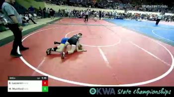 86 lbs Quarterfinal - Bradley Lazzerini, R.A.W. vs Mason Mumford, Noble Takedown Club