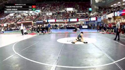 AA - 110 lbs 3rd Place Match - Aiden Sweat, Glacier (Kalispell) vs Caleb Poe-Hatten, Flathead (Kalispell)