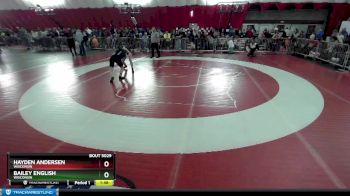 112-118 lbs Quarterfinal - Bailey English, Wisconsin vs Hayden Andersen, Wisconsin