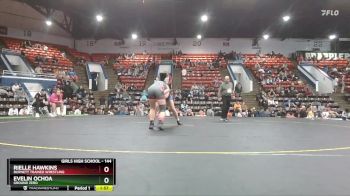 144 lbs Quarterfinal - Evelin Ochoa, Ground Zero vs Rielle Hawkins, Burnett Trained Wrestling