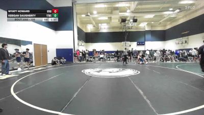 159 lbs Champ. Round 1 - Wyatt Howard, Villa Park High School vs Keegan Daugherty, Yucaipa Thunder Wrestling Club