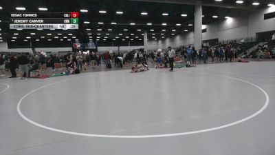 120 lbs Cons. Sub-quarters - Issac Torres, California vs Jeremy Carver, Contenders Wrestling Academy
