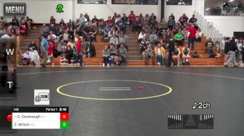 149 lbs Cons. Round 3 - Corey Cavanaugh, Indiana Tech vs Zach Wilson, Marian University (IN)